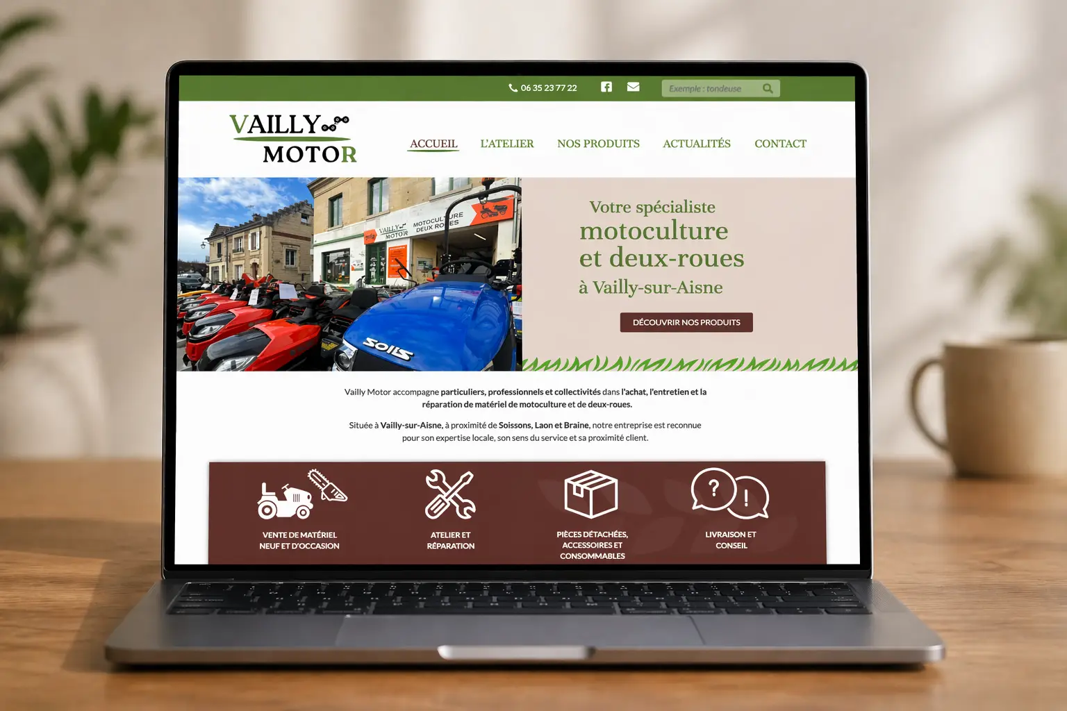 Lancement du site web Vailly Motor